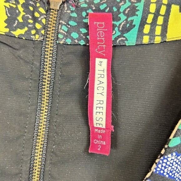 Plenty by Tracy Reese Anthropologie Dress  Size 2 Multi Color New Moon Tribal - Picture 8 of 10